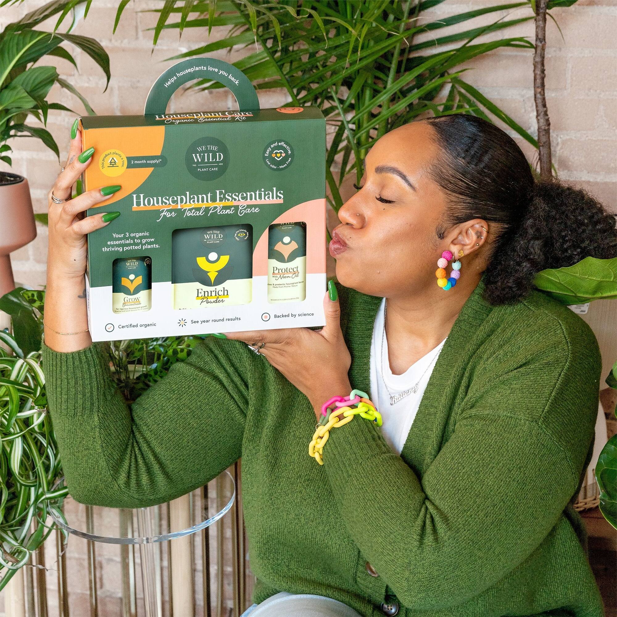 We The Wild™ Houseplant Essentials Kit Organic Easy 3-Step Care